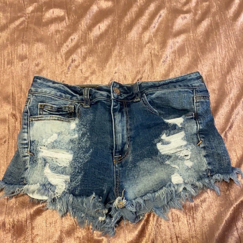 American Eagle jean shorts.